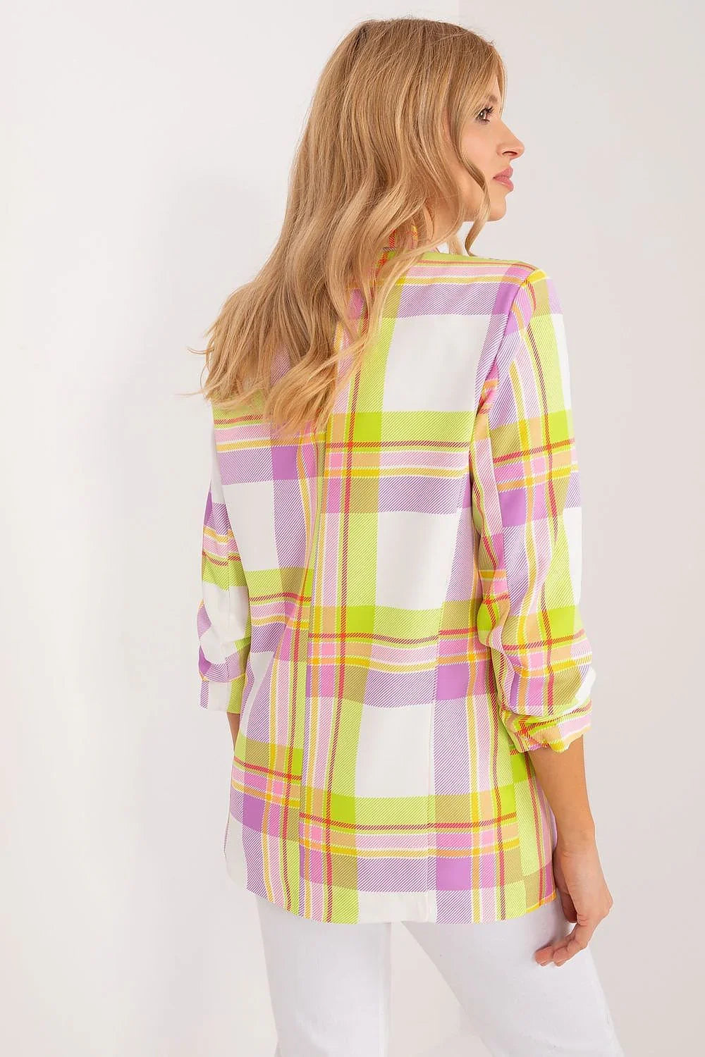 Women's Blazer - Lightweight - Slip-On - Multicolor, White, Yellow, Pink, Green, Purple -Guocali