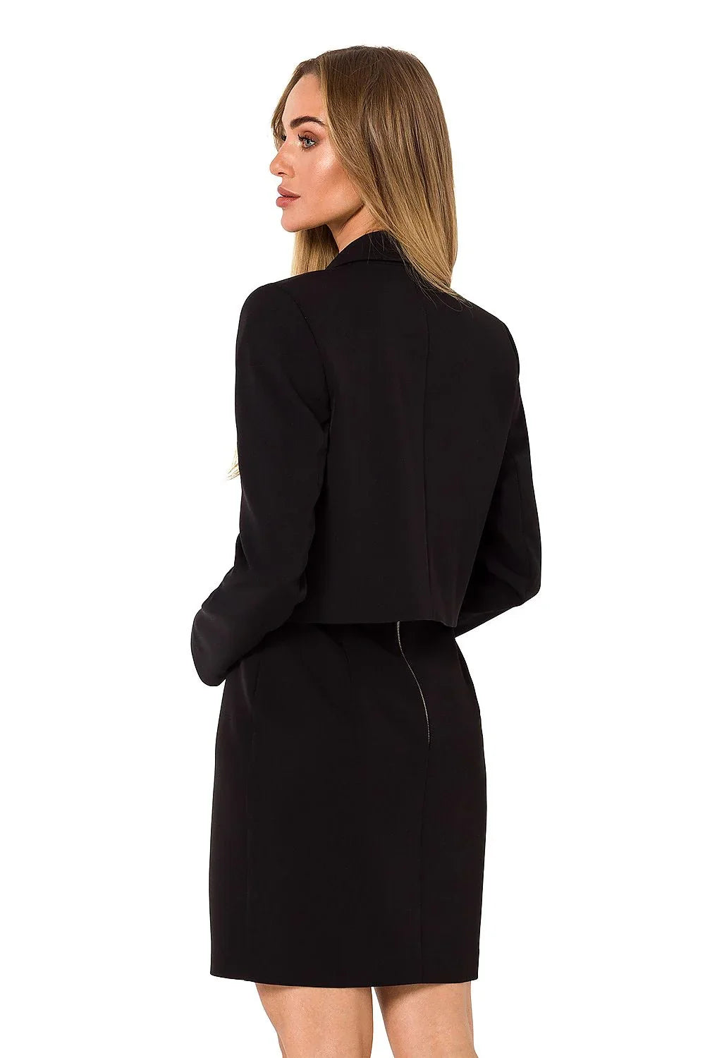 Women's Blazer - Stretchable - 1-Button - Black -Guocali