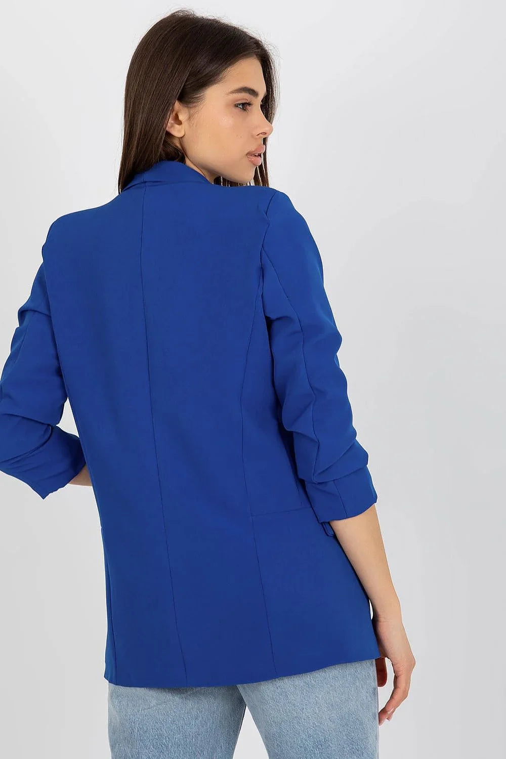 Women's Blazer - Stretchable - Slip-On - Blue -Guocali