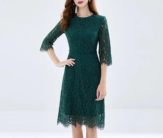 Women’s Slim Medium Length Hip Dress -Guocali