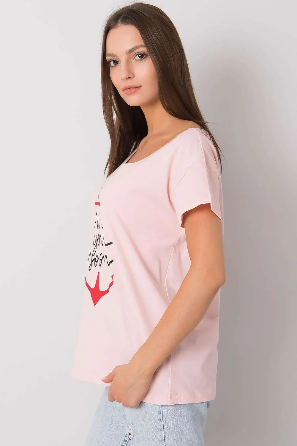 Women Scoop-Neck Short-Sleeves T-Shirt – Breathable - Pink, Red, Black -Guocali