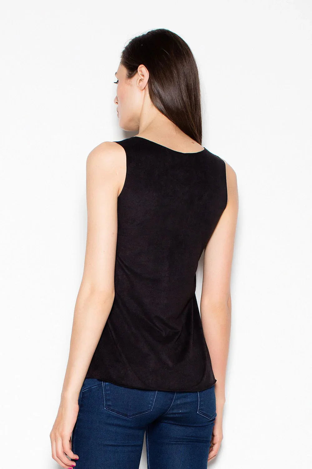 Women Sleeveless Top – Round-Neck Sleeveless Top -Guocali