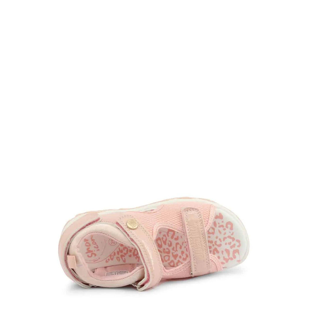Girls Glitter Velcro Strap Flat Sandals