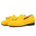 Kids Dress Tassel Loafers - Slip-On Flat Shoes