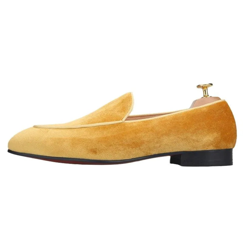 Men Casual Slipper Dress Loafers - Slip-On Flat Shoes