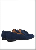 Men Casual Tassel Dress Loafers - Slip-On Flat Formal Dress Shoes