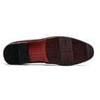 Men Horse Bit Dress Loafers - Slip-On Formal Dress Shoes