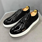 Men Sneakers - Low-Top Formal Dress Sneakers Shoes
