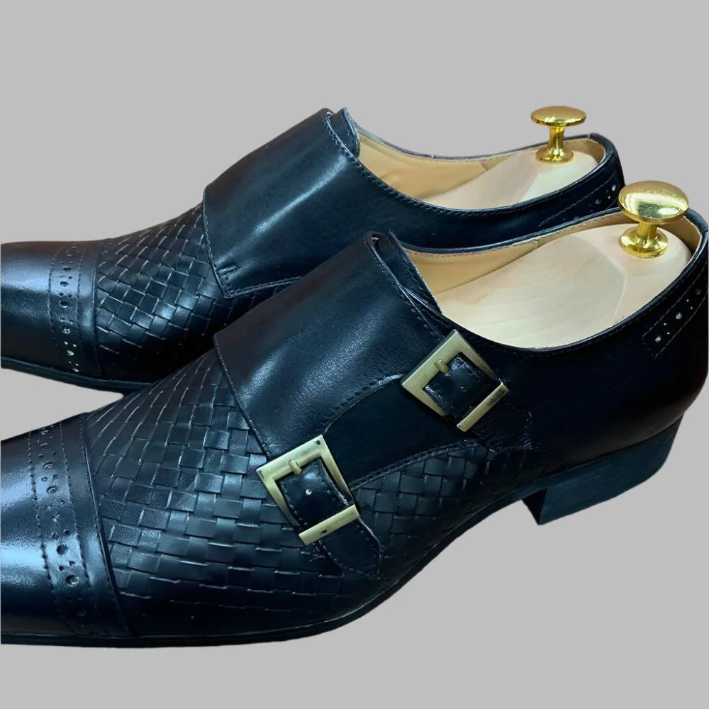 Men's Formal Dress Shoes - Monk Strap Shoes