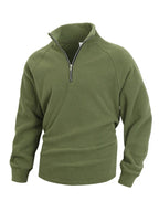 Men's Sweatshirt - Mock-Neck With Regular Fit