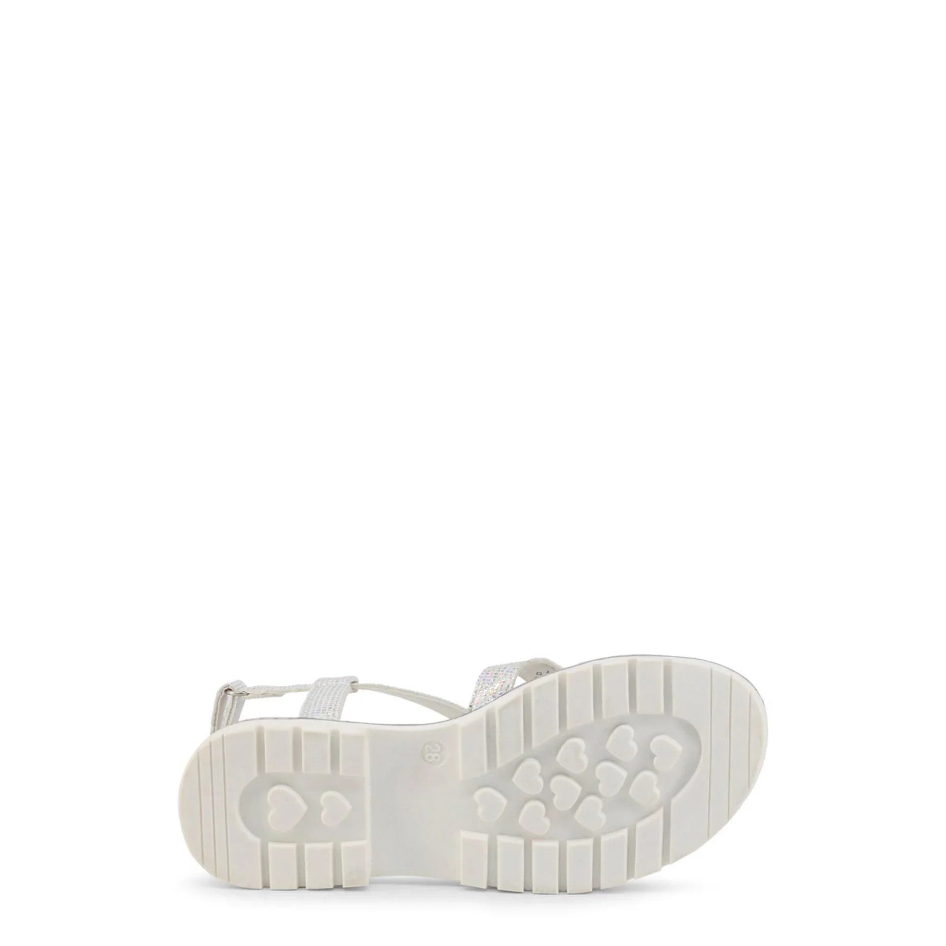 Shone Girls Glitter Ankle Strap Sandals