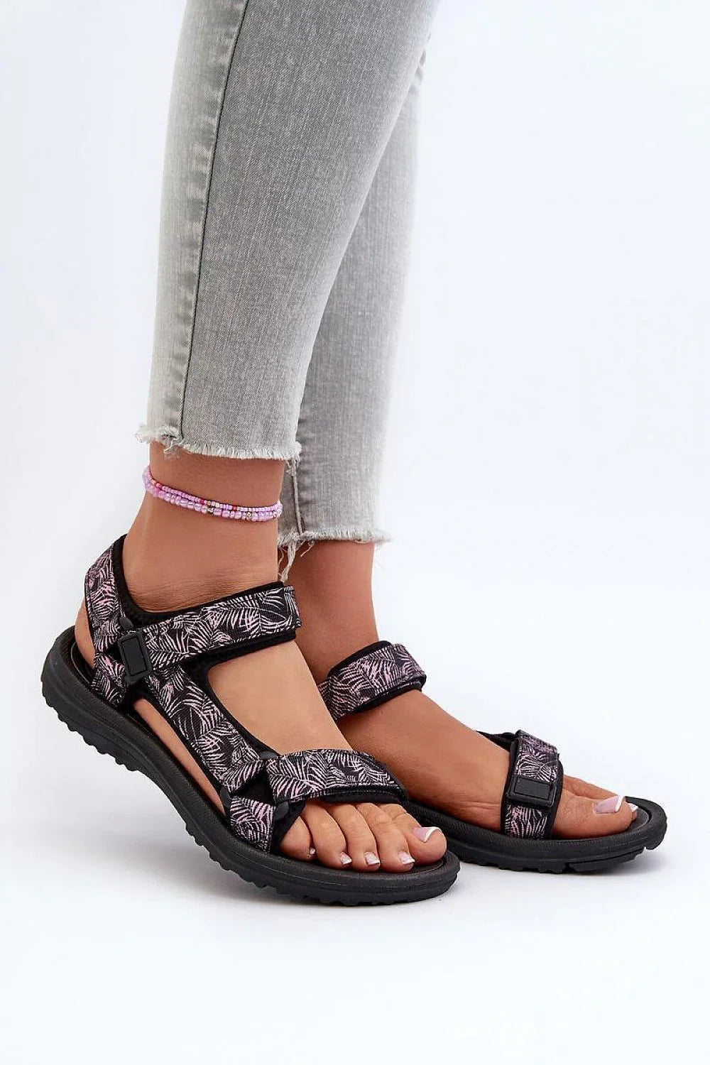 Women Abstract Sport Velcro Walking Sandals