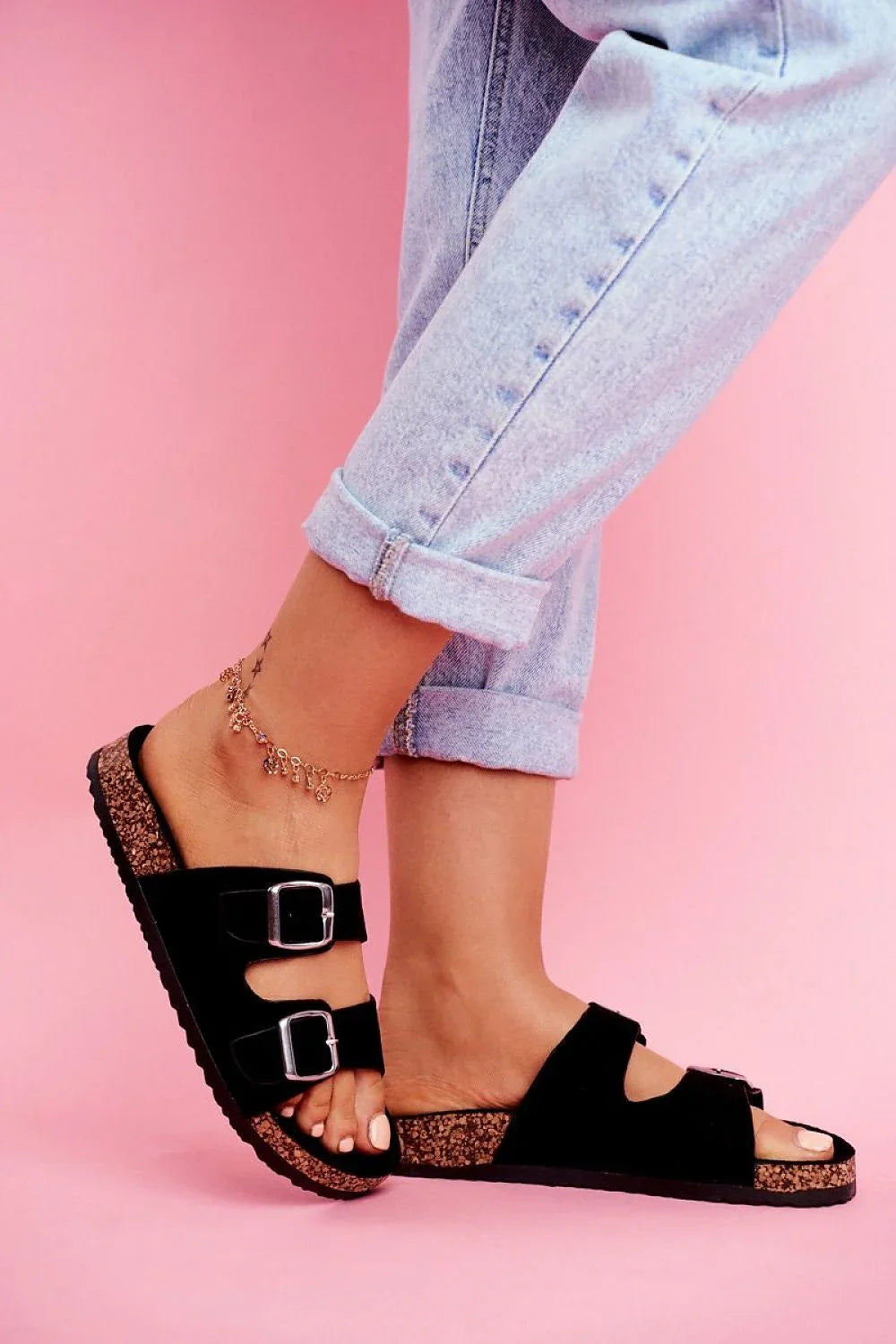 Women Adjustable Slide Flip Flops