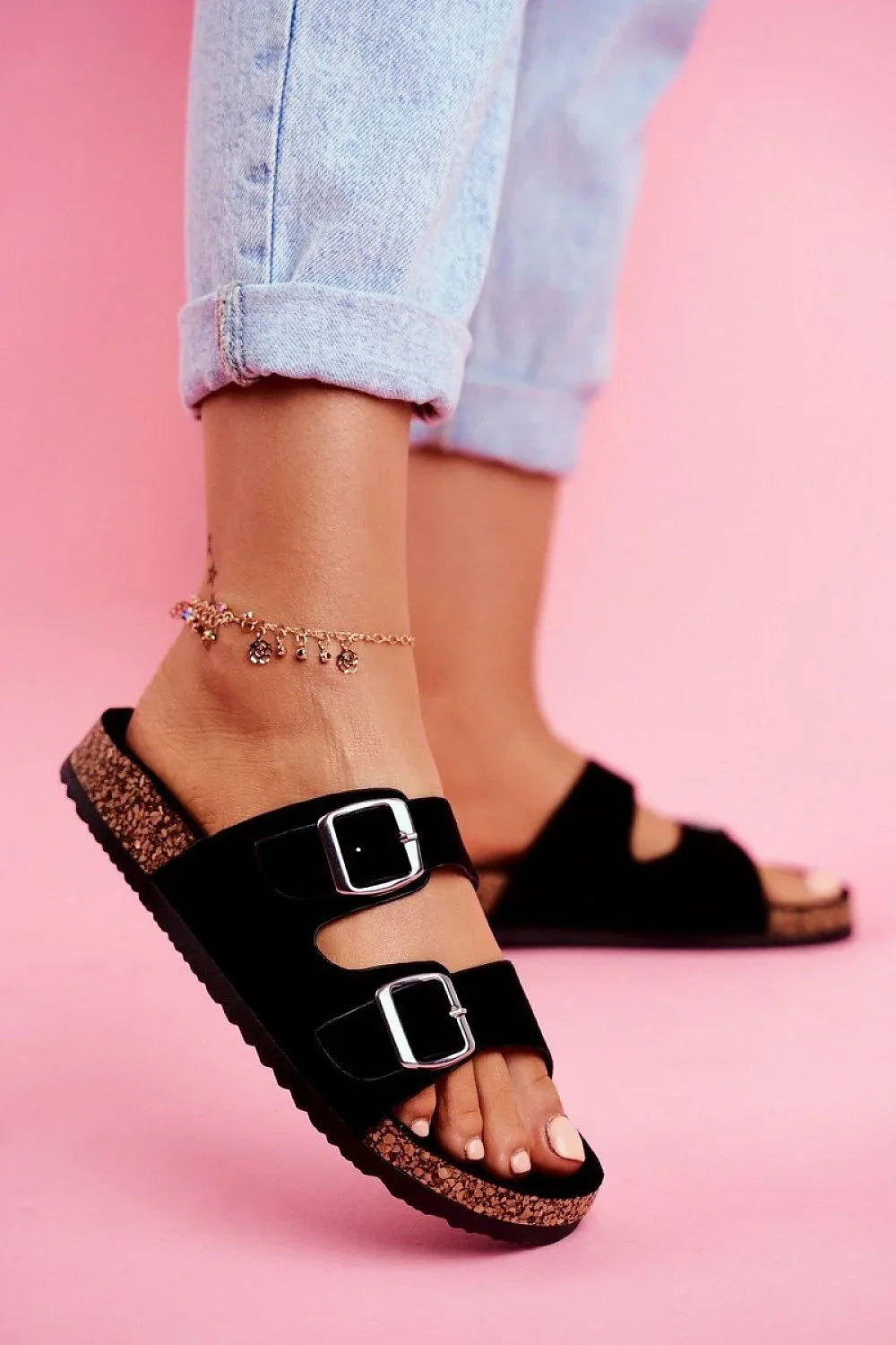 Women Adjustable Slide Flip Flops