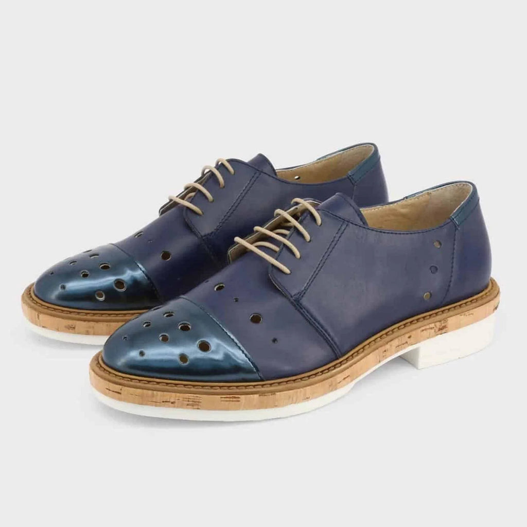 Women Casual Dress Loafers - Lace-Up Flat Shoes