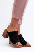 Women Elevated Suede Platform Flip Flops