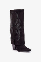 Women Heel Boots - High Block Shoes