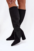 Women Heel Boots - High Block Shoes
