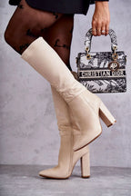 Women Heel Boots - High Block Shoes