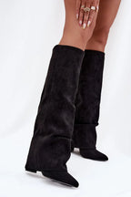 Women Heel Boots - High Block Shoes