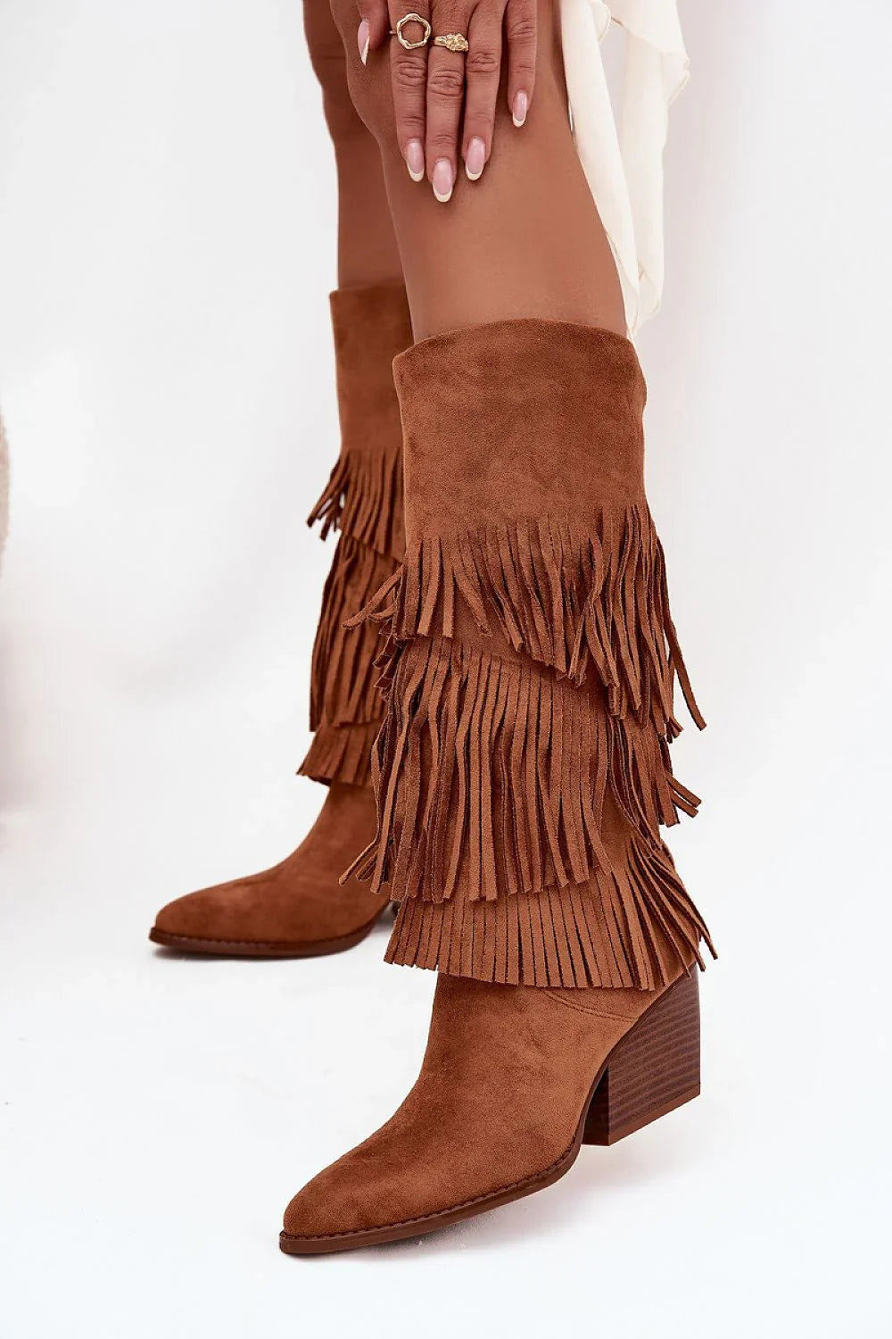 Women Heel Boots - High Block Shoes