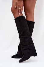 Women Heel Boots - High Block Shoes