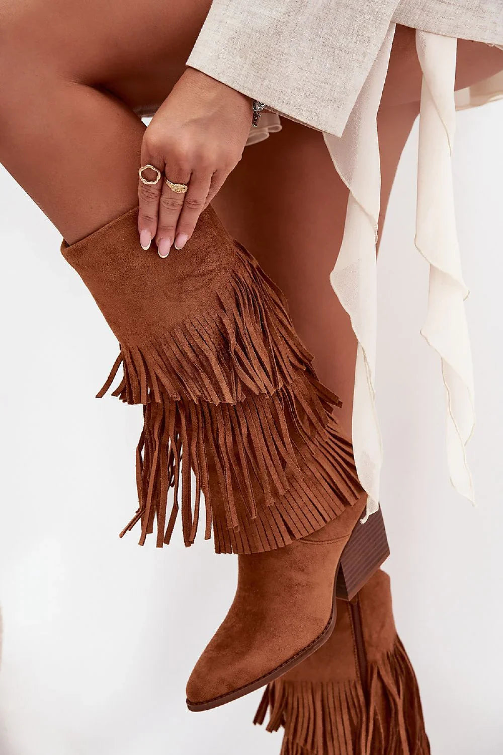 Women Heel Boots - High Block Shoes