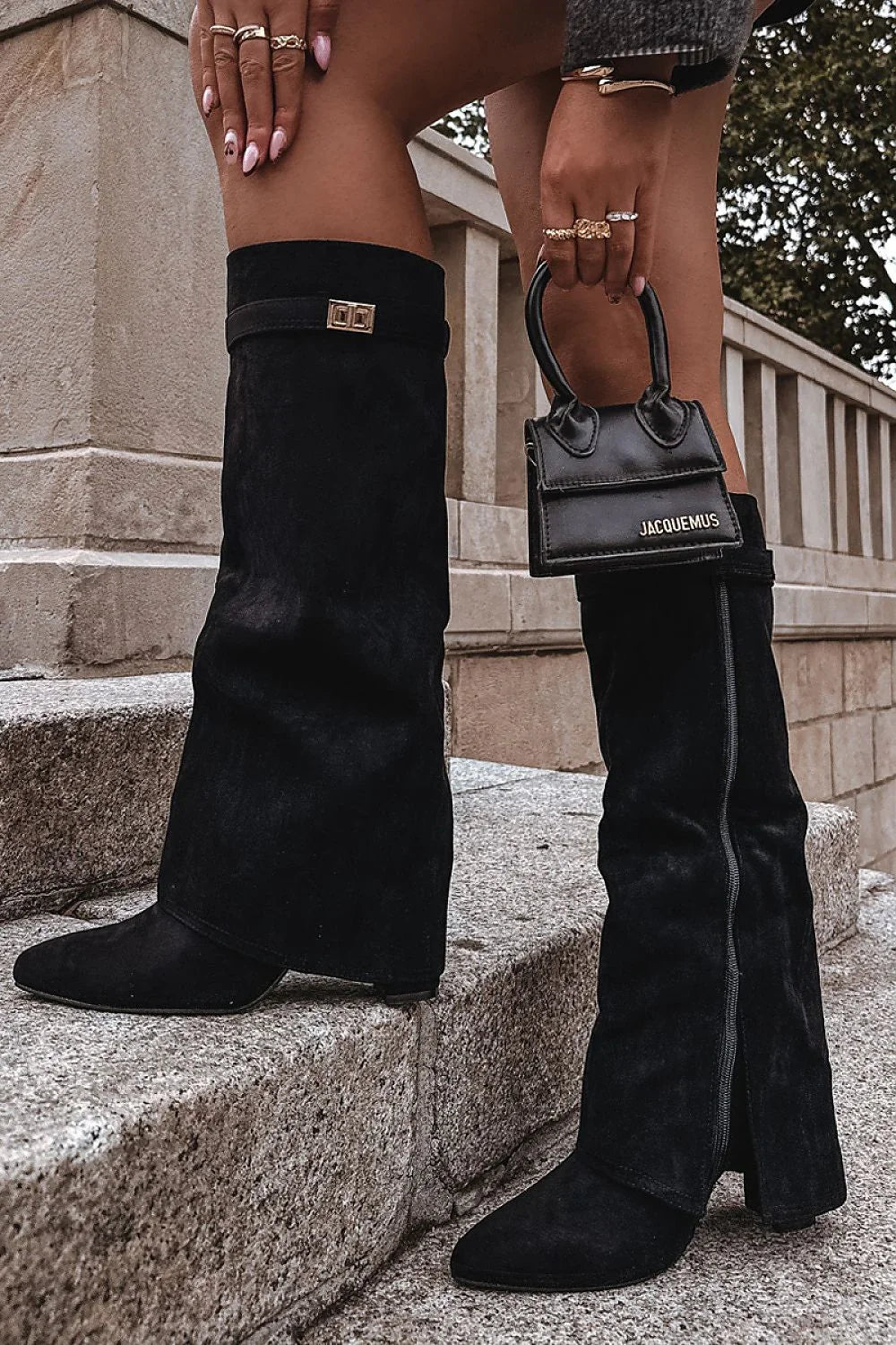 Women Heel Boots - High Block Shoes