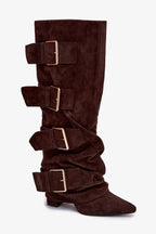 Women Heel Boots - High Block Shoes