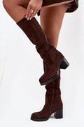 Women Heel Boots - High Block Shoes