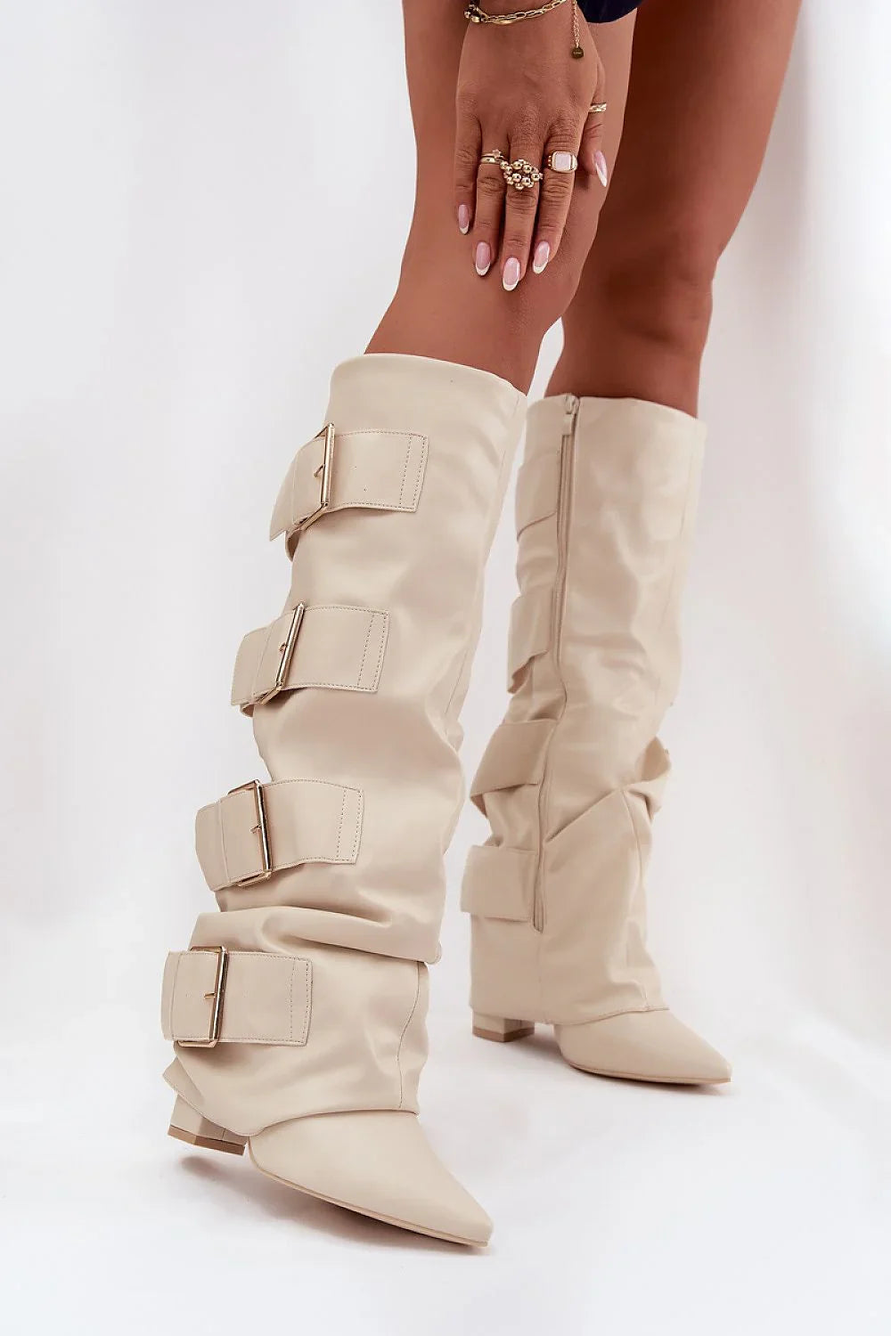 Women Heel Boots - High Block Shoes