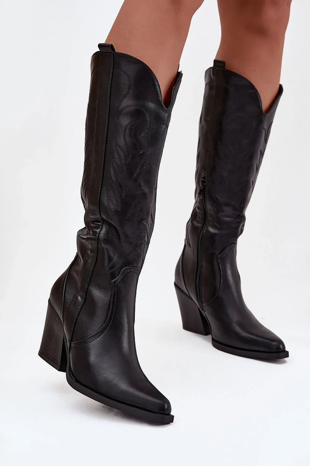 Women Heel Boots - High Block Shoes