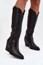 Women Heel Boots - High Block Shoes