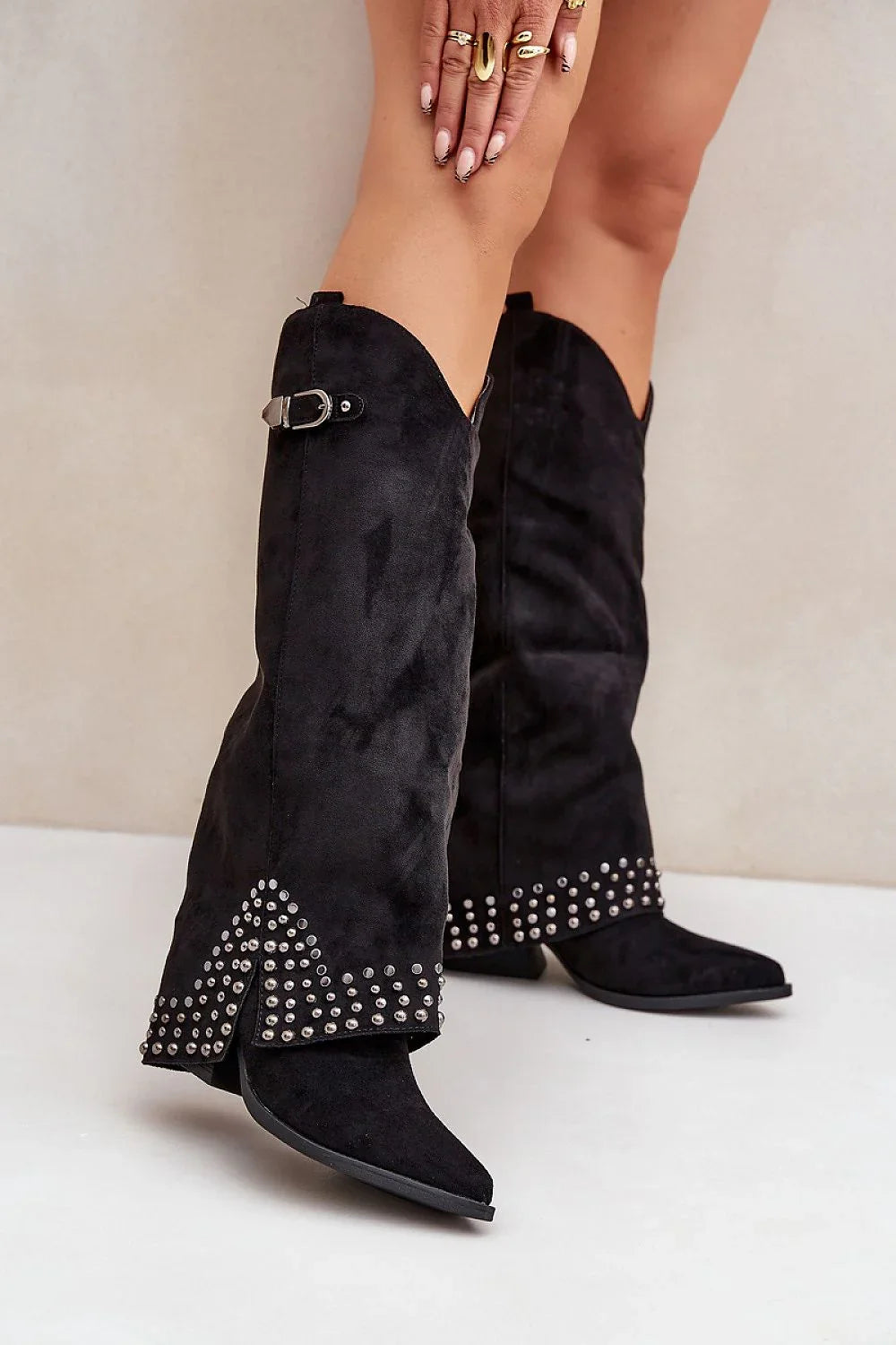 Women Heel Boots - High Block Shoes