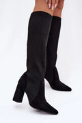 Women Heel Boots - High Block Shoes