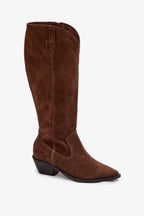 Women Heel Boots - Mid Cuban Shoes