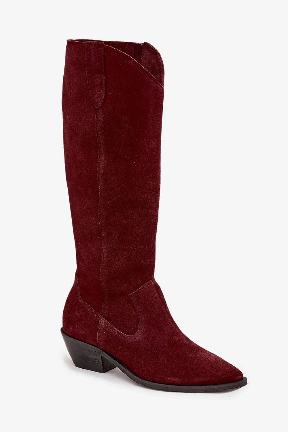 Women Heel Boots - Mid Cuban Shoes