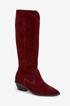 Women Heel Boots - Mid Cuban Shoes