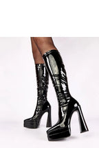 Women Heel Boots - Very High Block Shoes
