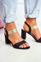 Women High Block Heel Party Sandals