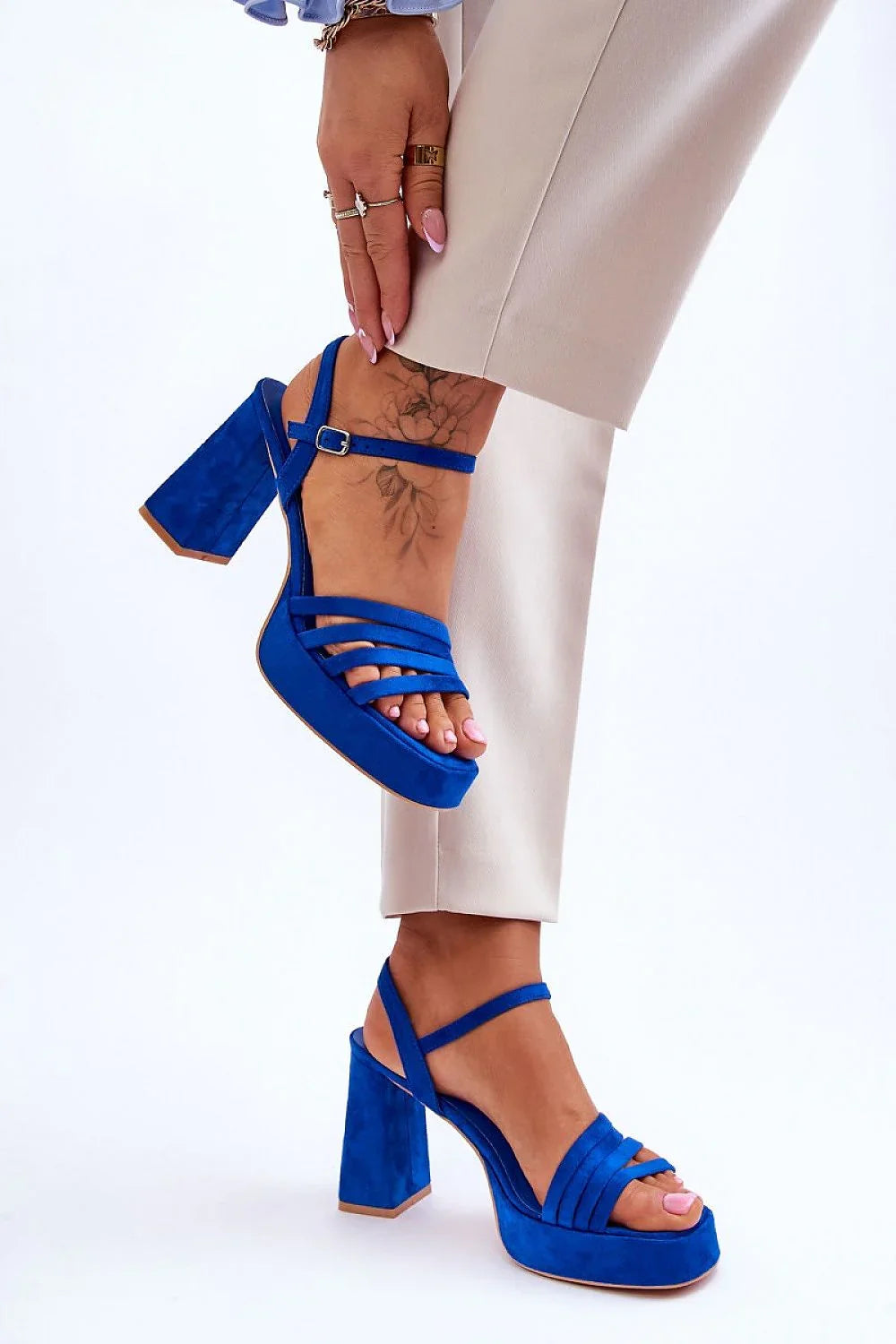 Women High Platform Block Heel Sandals
