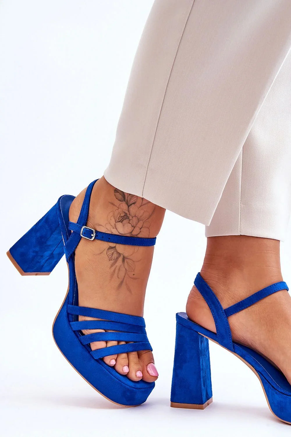 Women High Platform Block Heel Sandals
