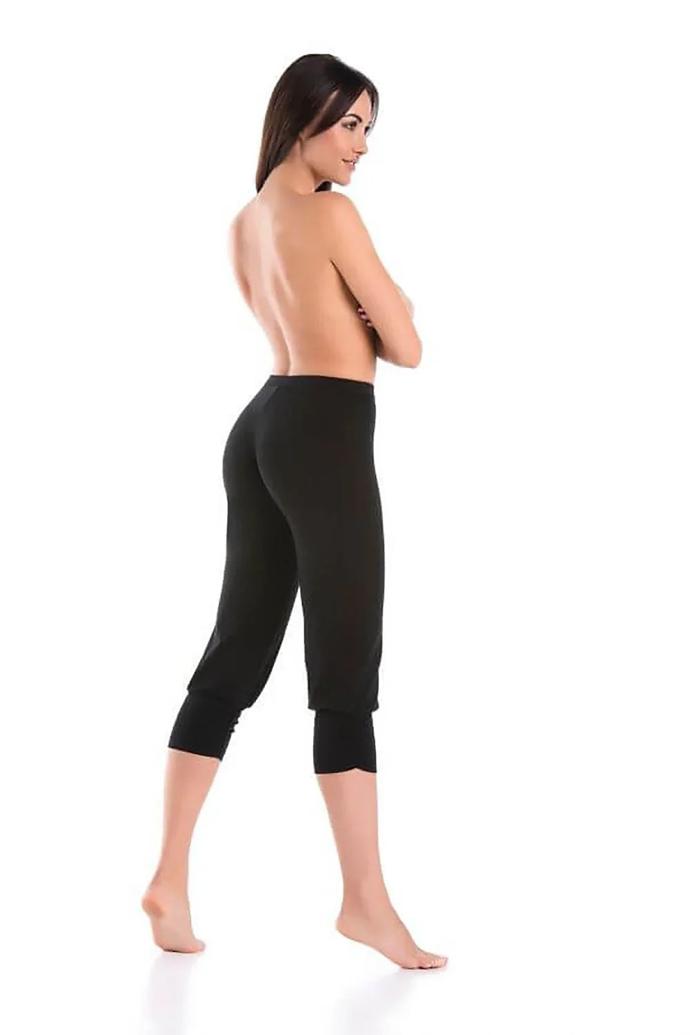 Women High Waist Breathable Capri Gym Leggings