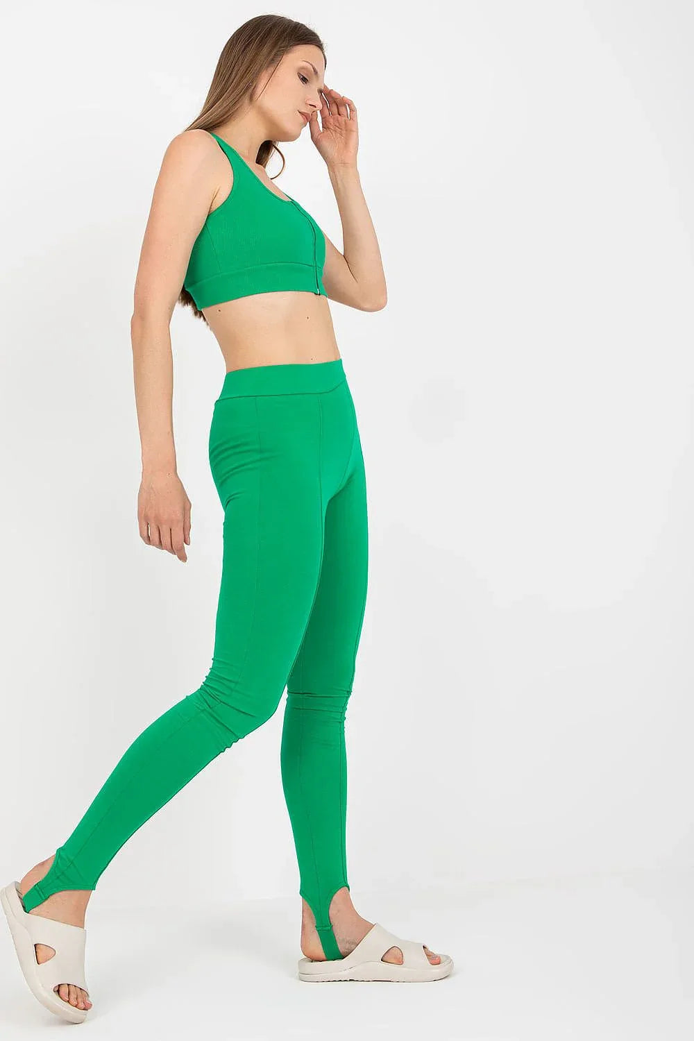 Women High Waist Cotton Sporty Long Leggings