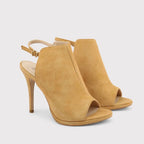 Women Made in Italy Peep Toe Stiletto Heel Shoes