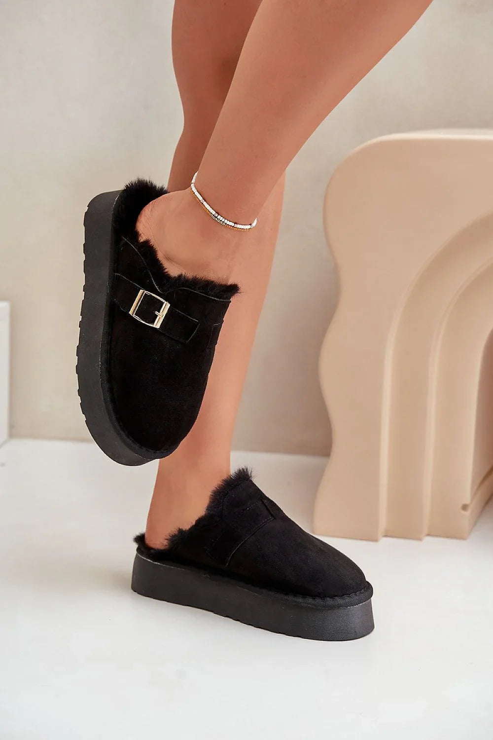 Women Platform Winter Slippers