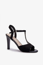 Women Strappy Ankle Strap Stiletto Heel Sandals