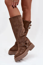 Women Thigh High Boots - High Platform Shoes