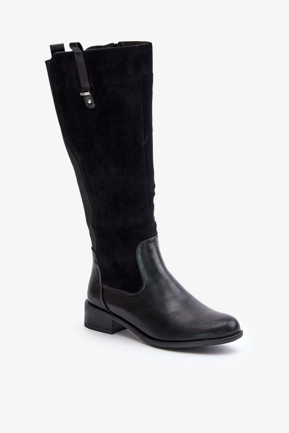 Women Thigh High Boots - Low Block Shoes