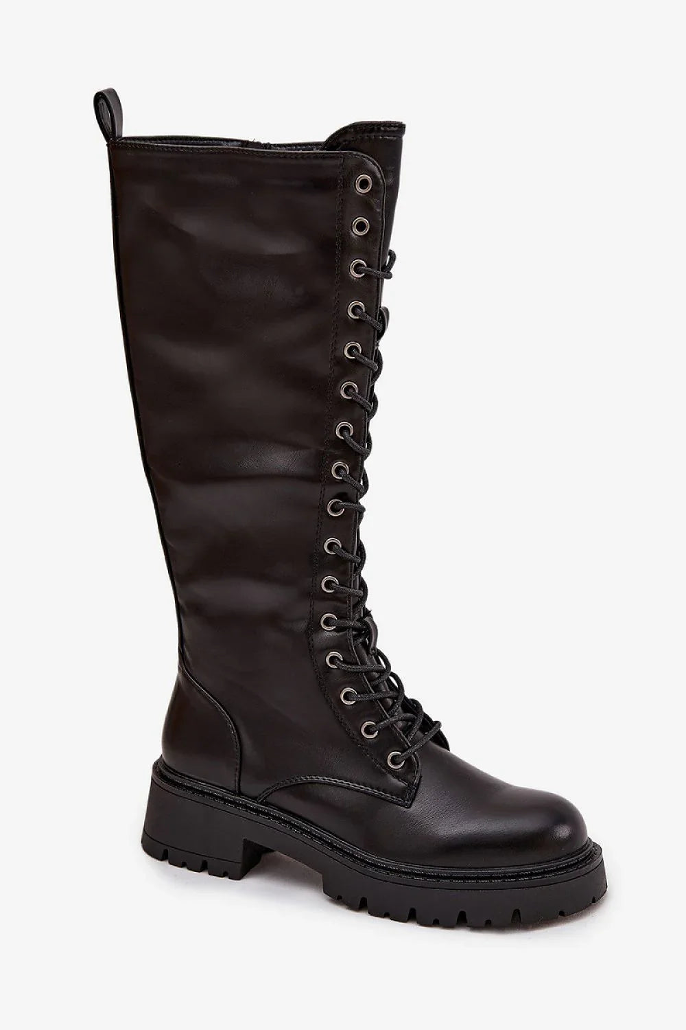 Women Thigh High Boots - Low Block Shoes